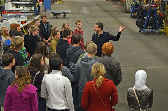 High Schoolers Visit Airfloat to Learn about Fusion Project