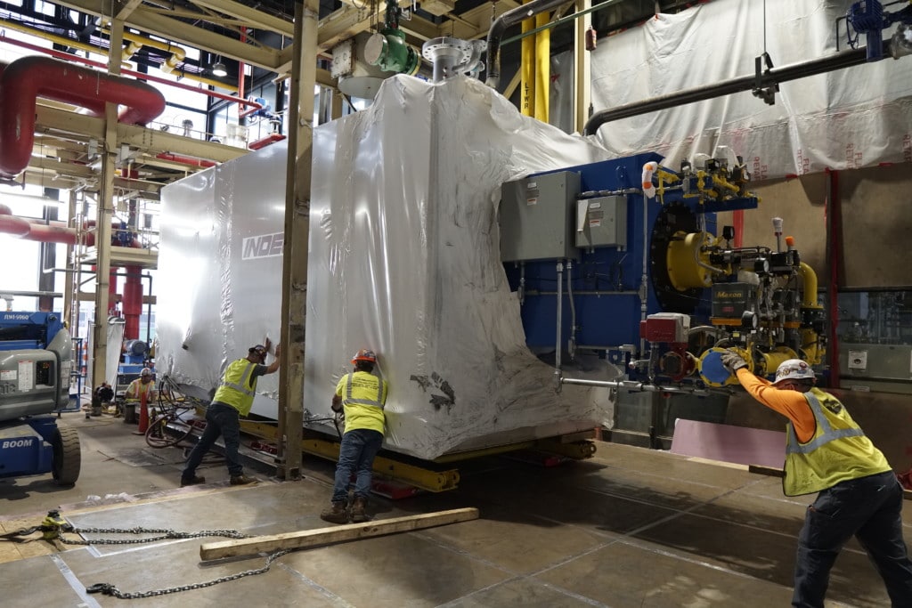 boiler move rigging solution air caster